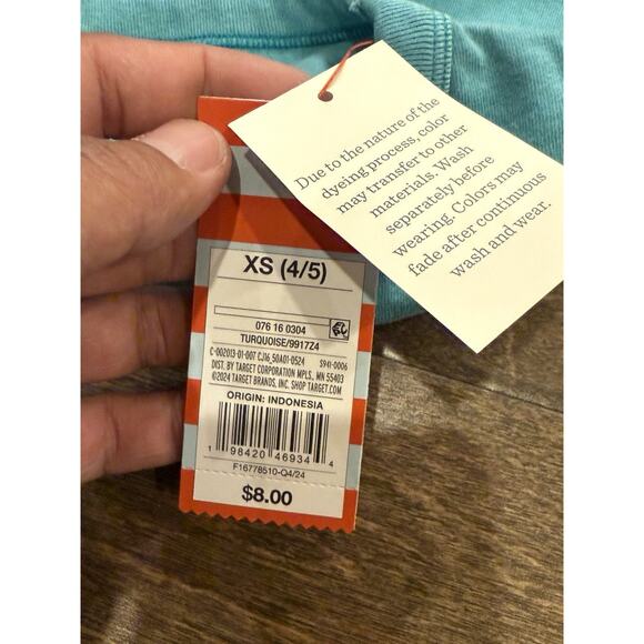 Lot Of 4 Cat & Jack Unisex Turquoise Surfs Up T-Shirt Size XS 4/5 NWT NEW - Picture 6 of 6